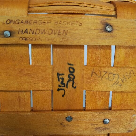 2001 Longaberger Mini Handled Basket - Picture 10 of 16